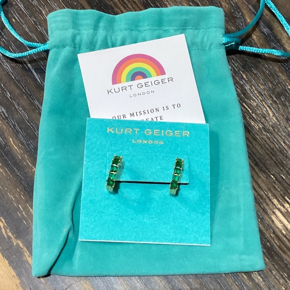 Kurt Geiger Jewelry - Kurt Geiger Emerald Green Earrings